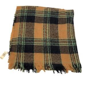 Aerie Large Plaid Soft Blanket Scarf - NEW Warm Winter Accessories